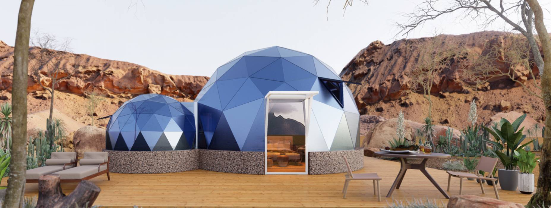 即墨市球形智能光伏玻璃星空房